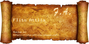Flits Attila névjegykártya